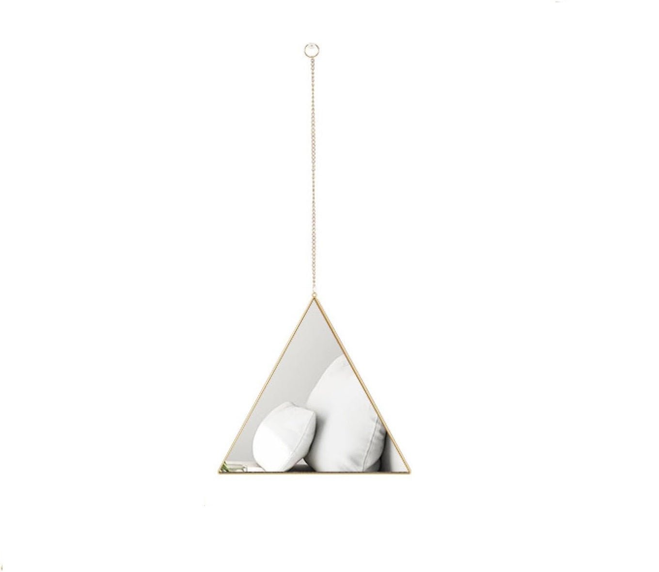 KIEE Triangle Wall Mirror Modern Geometry Hanging Home Decor | Not