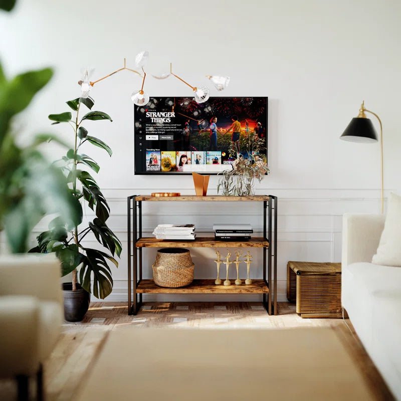 Klarn Hallway Lounge Living Room Table Entryway LED Media Console Table | Furniture | Waseeh Pakistan