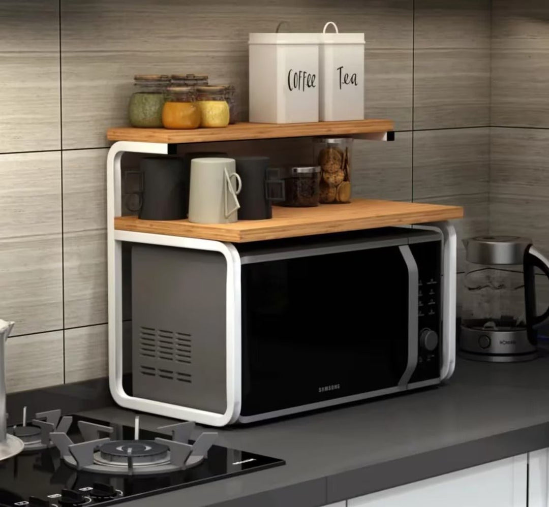 Koru Kitchen Tea Coffee Stand Microwave Counter Top Rack | Not Sale FB | Waseeh Pakistan