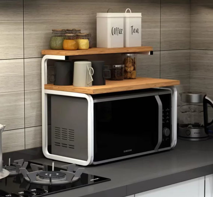 Koru Kitchen Tea Coffee Stand Microwave Counter Top Rack | Not Sale FB | Waseeh Pakistan