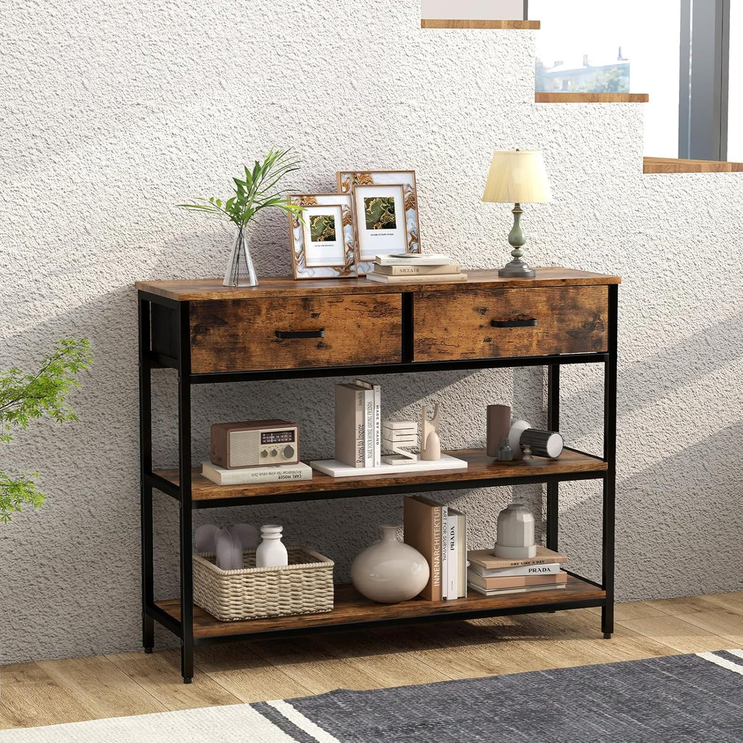 Kotulu Industrial Hallway Entryway Living Room Drawing Media LED Console Table | Furniture | Waseeh Pakistan
