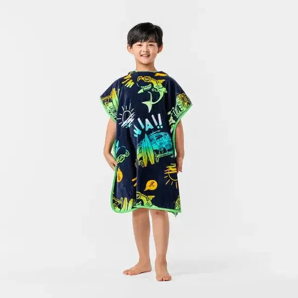 Calyvera Veil Kids Wearing Ponchu
