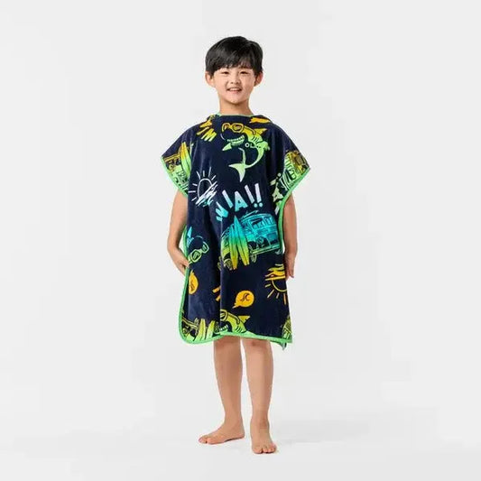 Calyvera Veil Kids Wearing Ponchu