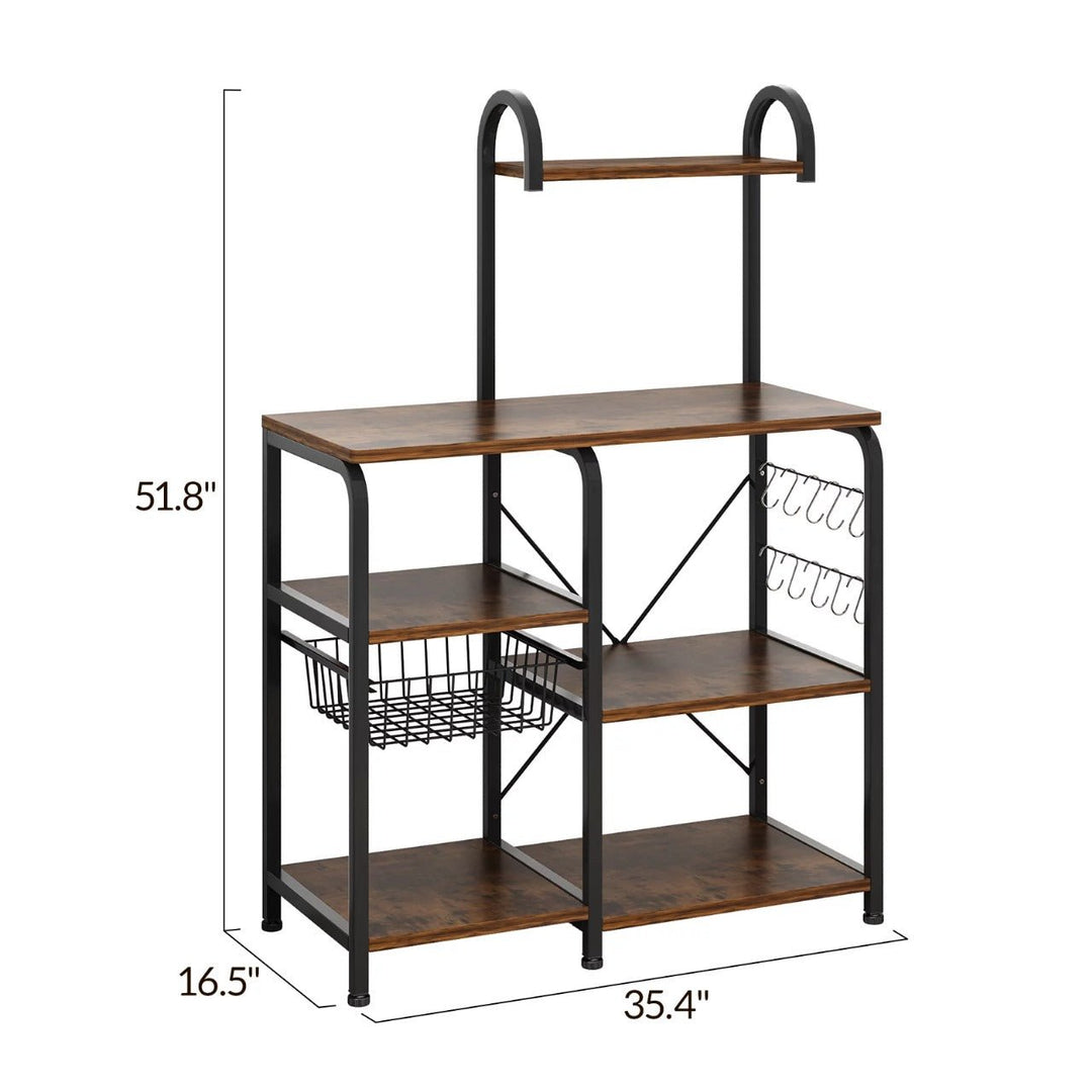 Ktaxon 5-Tier Bakers Kitchen Utility Microwave Oven Rack | Furniture | Waseeh Pakistan