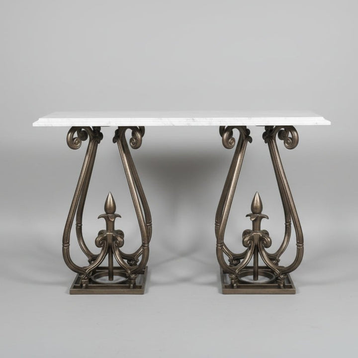 Kyren Loft Living Lounge Hallway Entrance LED Marble Console Table - Only in Lahore | Furniture | Waseeh Pakistan