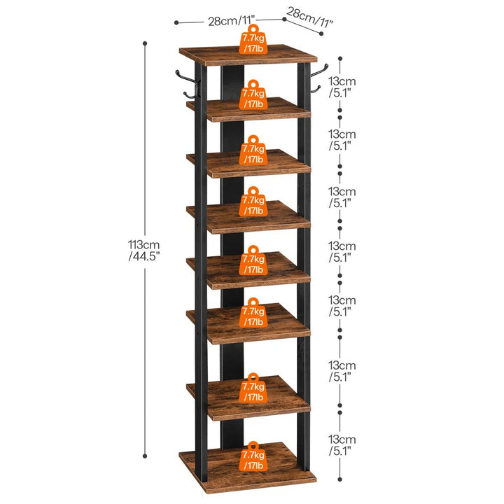 Lea 8 Pairs Shoe Storage Organizer Rack | Furniture | Waseeh Pakistan