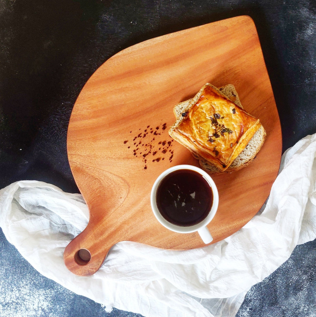 Leaf Neem Cheese Wooden Platter Tray | kitchen Item | Waseeh Pakistan