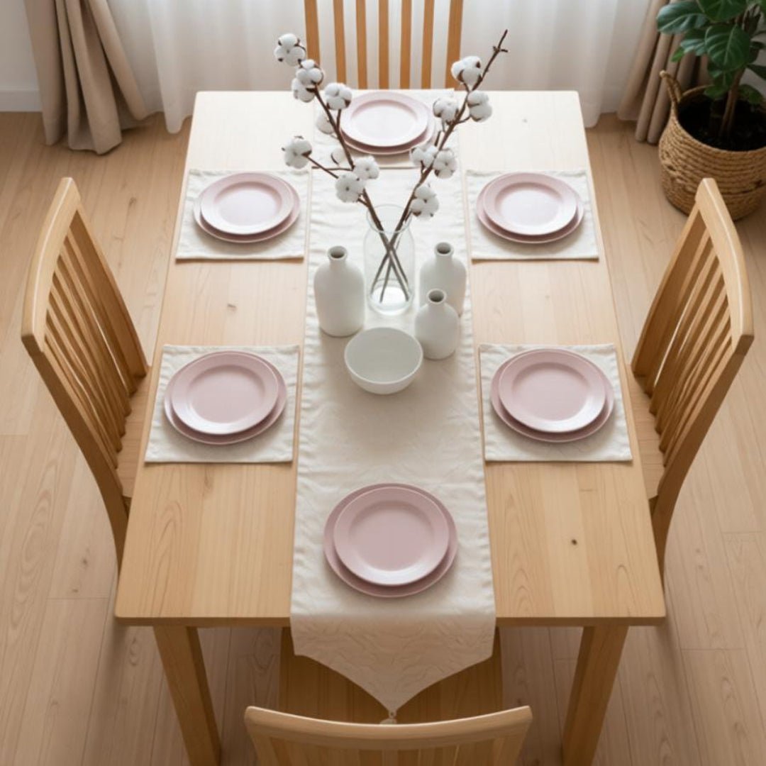 Liora Table Runners & Mats Set (Shanghai Fabric) | Home Décor | Waseeh Pakistan