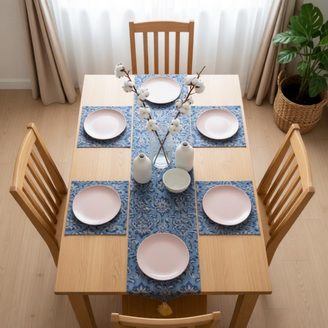 Liora Table Runners &amp; Mats Set (Shanghai Fabric) | Home Décor | Waseeh Pakistan