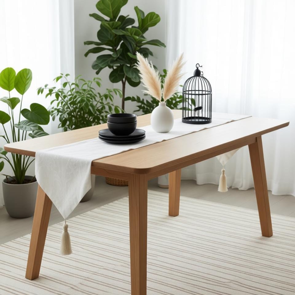 Liora Table Runners &amp; Mats Set (Shanghai Fabric) | Home Décor | Waseeh Pakistan
