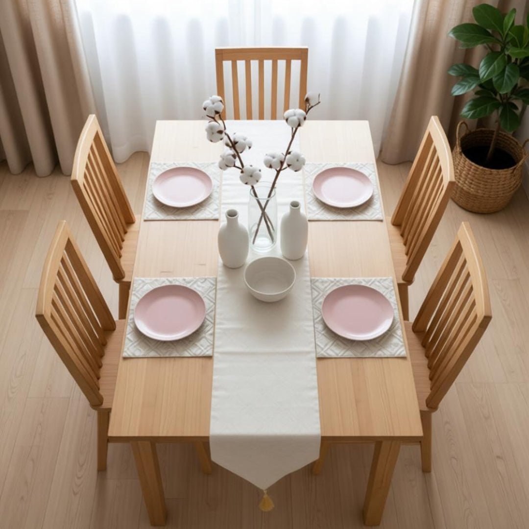 Liora Table Runners &amp; Mats Set (Shanghai Fabric) | Home Décor | Waseeh Pakistan