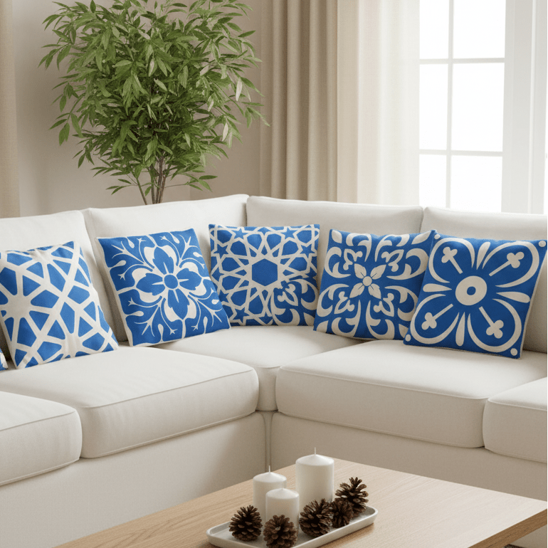 Liorae Cushion Covers (Set of 5) | Home Décor | Waseeh Pakistan