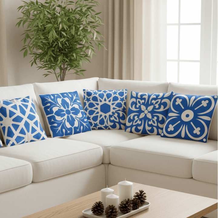 Liorae Cushion Covers (Set of 5) | Home Décor | Waseeh Pakistan