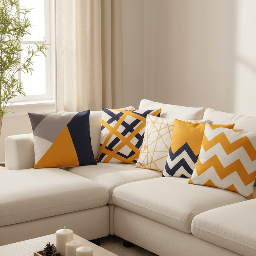 Liorae Cushion Covers (Set of 5) | Home Décor | Waseeh Pakistan