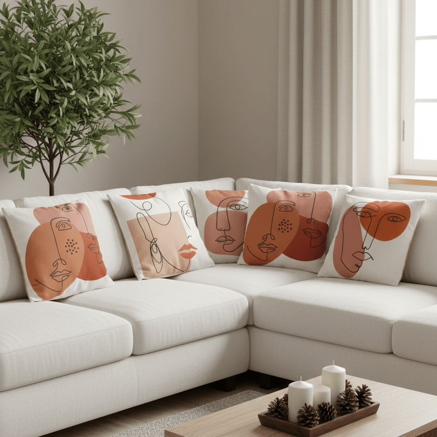 Liorae Cushion Covers (Set of 5) | Home Décor | Waseeh Pakistan