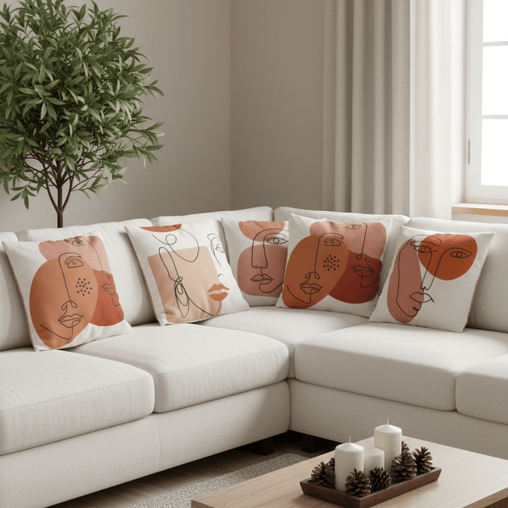 Liorae Cushion Covers (Set of 5) | Home Décor | Waseeh Pakistan