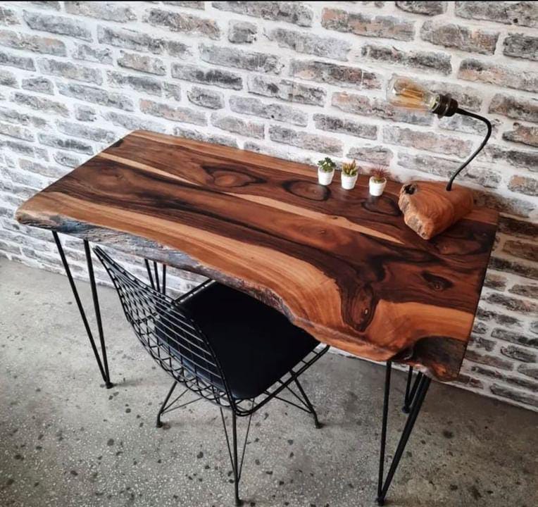 Live Edge Study Hairpin Table | Furniture | Waseeh Pakistan