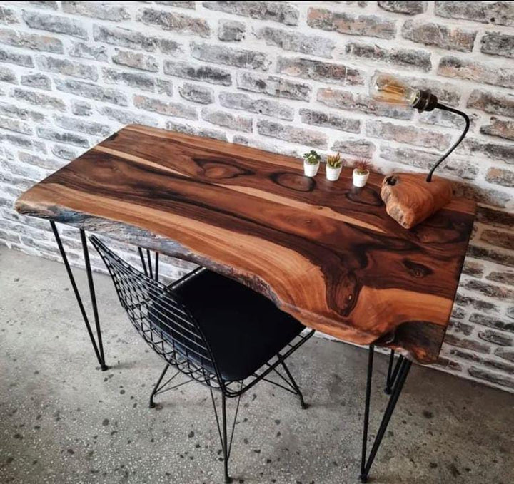 Live Edge Study Hairpin Table | Furniture | Waseeh Pakistan
