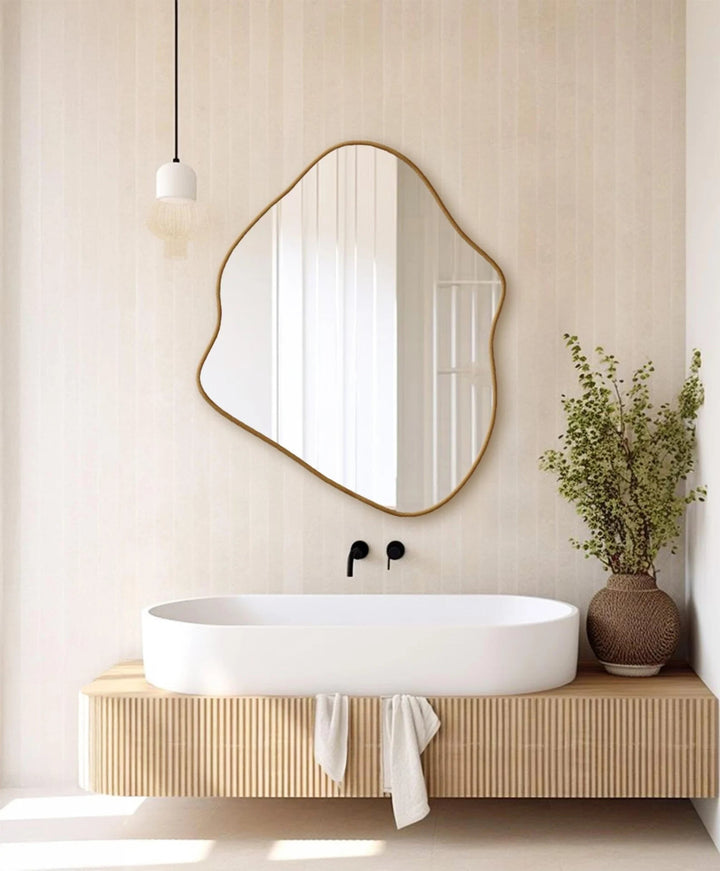 Loca Modern Asymmetrical Bathroom Bedroom Home Decor Mirror | Home Décor | Waseeh Pakistan