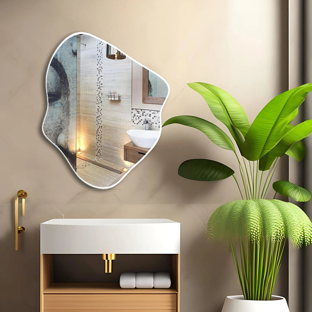 Loca Modern Asymmetrical Bathroom Bedroom Home Decor Mirror | Home Décor | Waseeh Pakistan