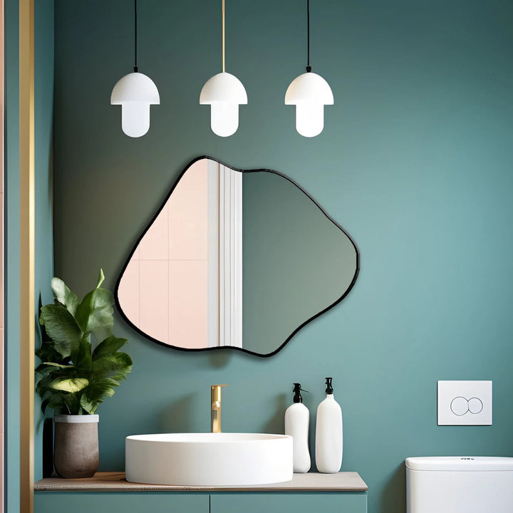 Loca Modern Asymmetrical Bathroom Bedroom Home Decor Mirror | Home Décor | Waseeh Pakistan