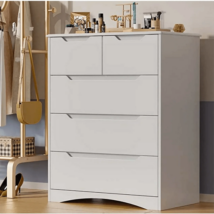 Lofka 5 Drawers Dresser Storage Living Room Cabinet Stand | Furniture | Waseeh Pakistan