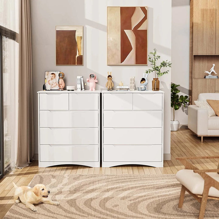 Lofka 5 Drawers Dresser Storage Living Room Cabinet Stand | Furniture | Waseeh Pakistan