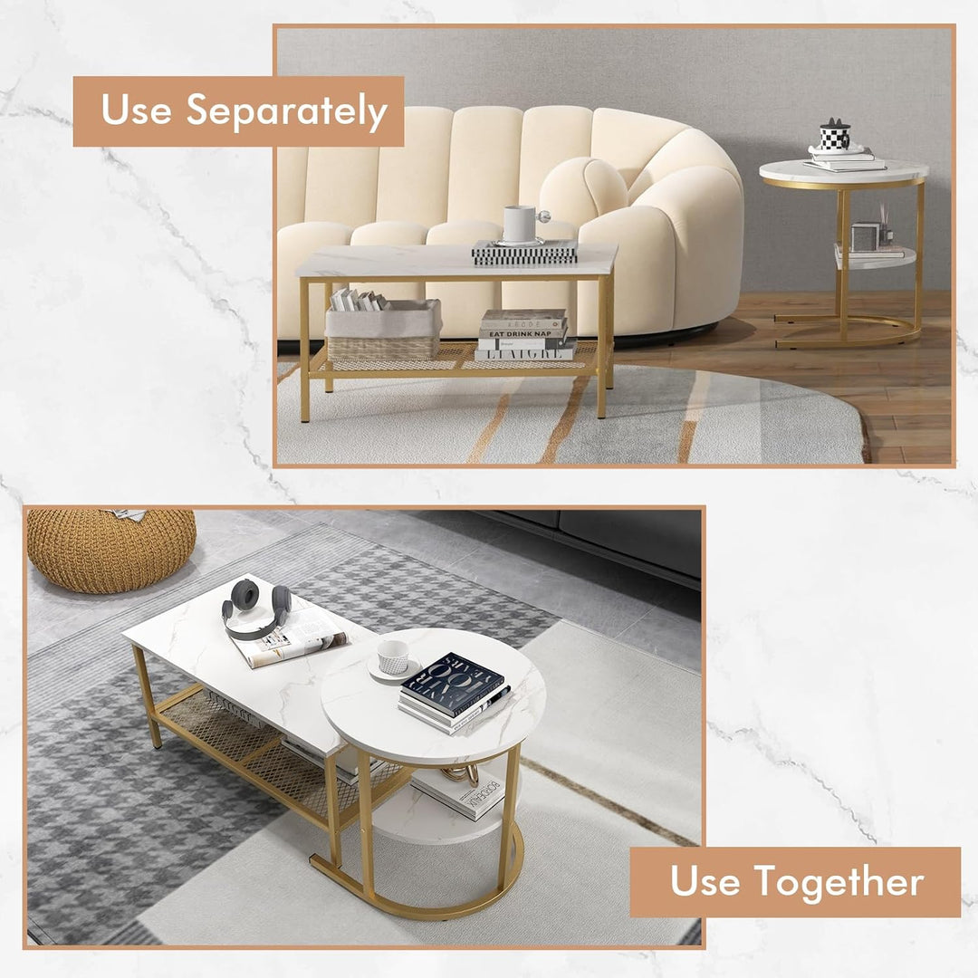 Lunave Nesting Coffee Table (Set of 2) | Furniture | Waseeh Pakistan