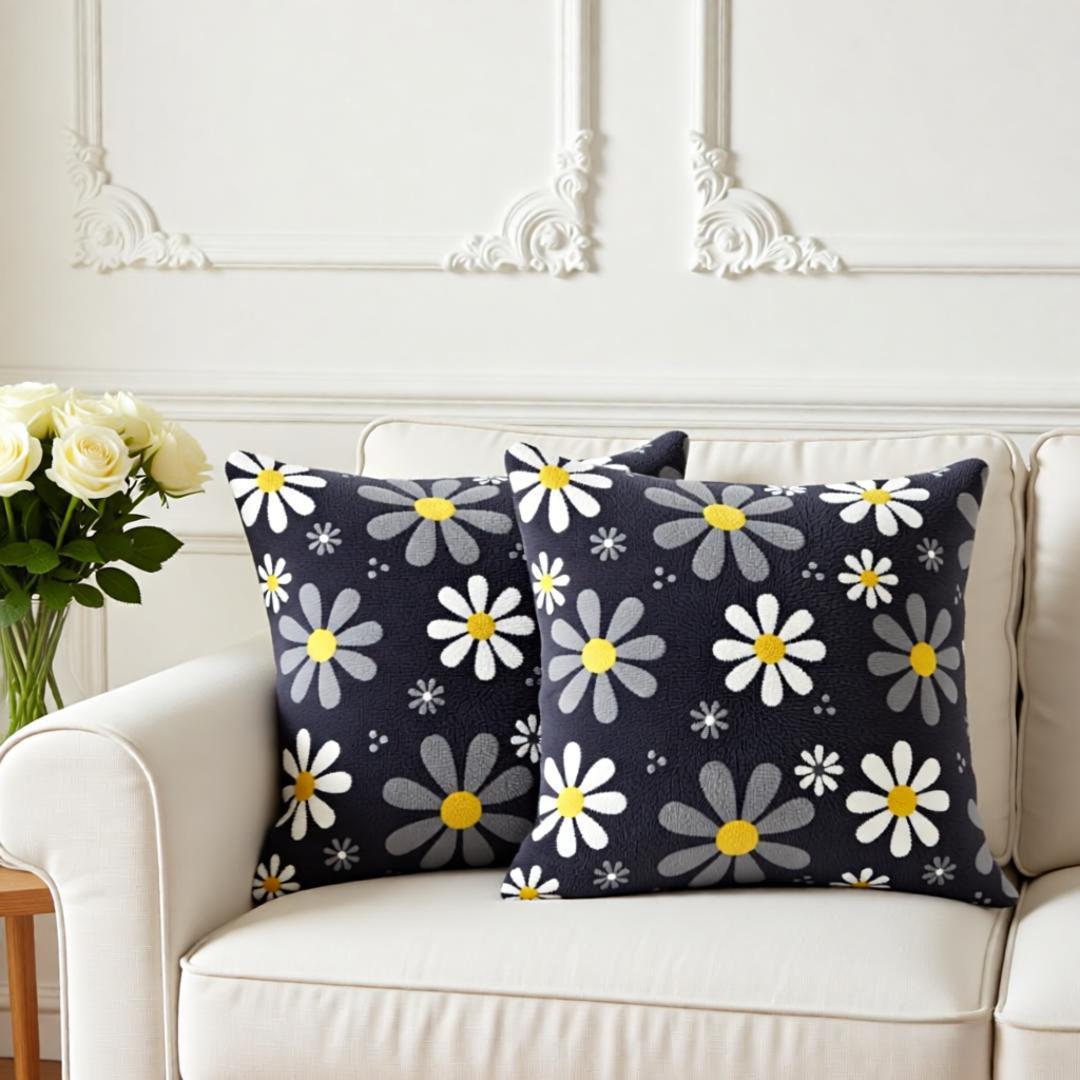 Luneth Bedroom Drawingroom Sofa Cushion Covers (Pack of 2) | Home Décor | Waseeh Pakistan