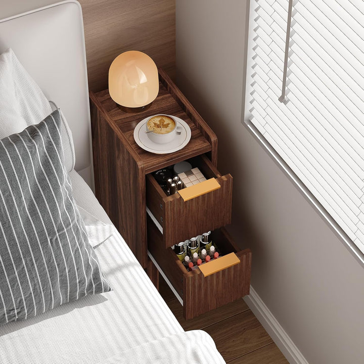 Lycoro Slim Nightstand Wooden Side Table | Furniture | Waseeh Pakistan