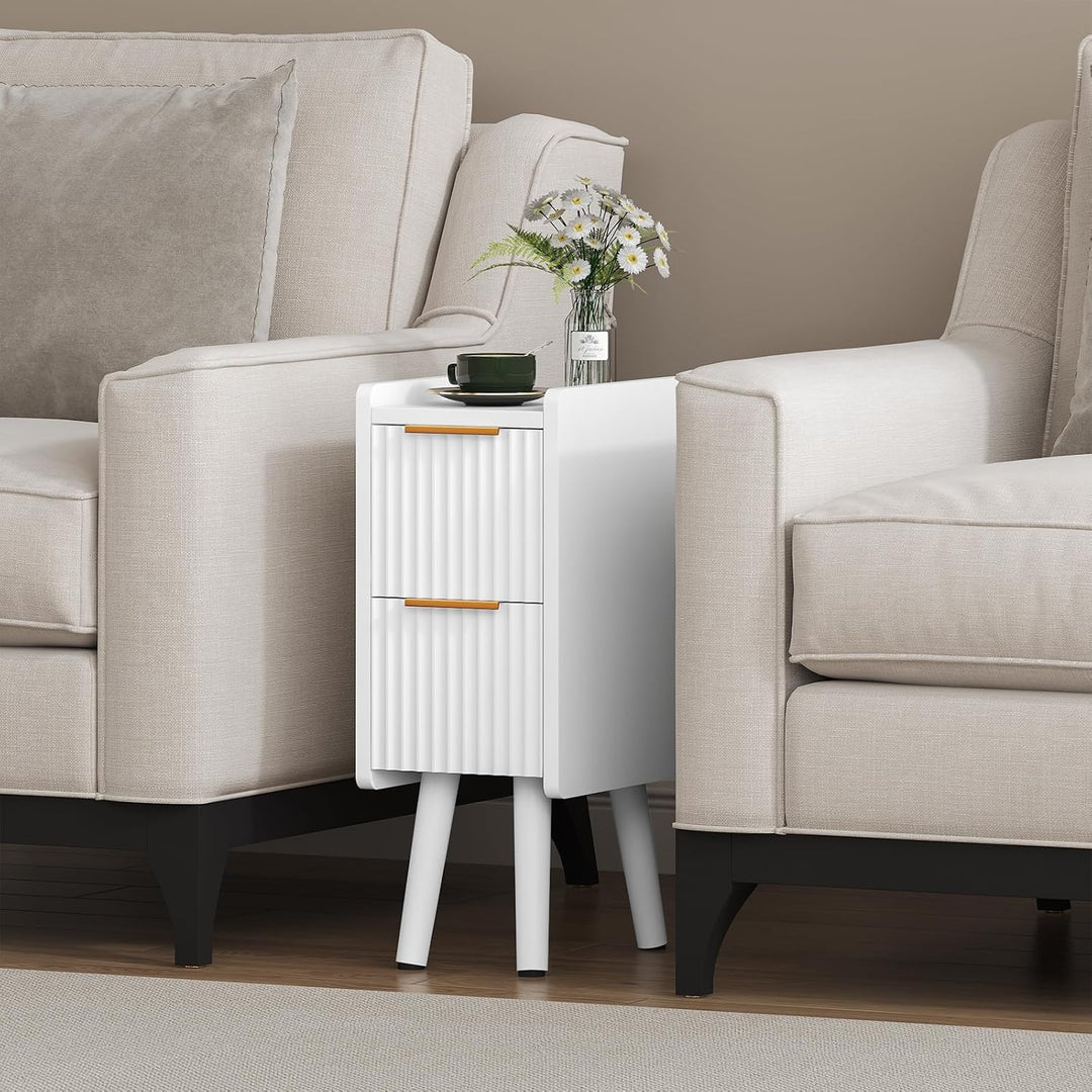 Lycoro Slim Nightstand Wooden Side Table | Furniture | Waseeh Pakistan