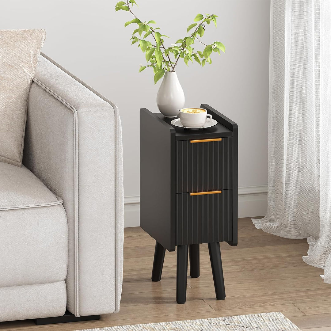 Lycoro Slim Nightstand Wooden Side Table | Furniture | Waseeh Pakistan