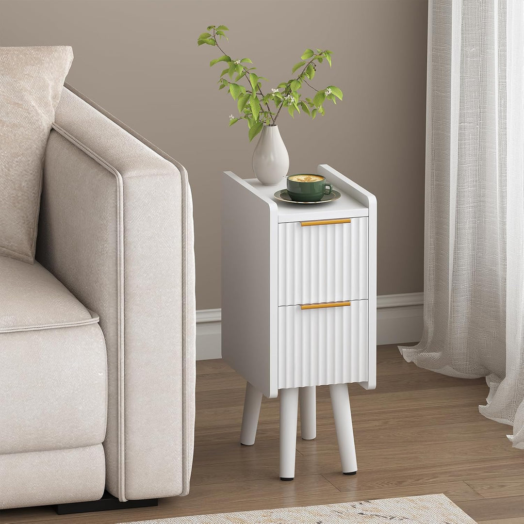 Lycoro Slim Nightstand Wooden Side Table | Furniture | Waseeh Pakistan