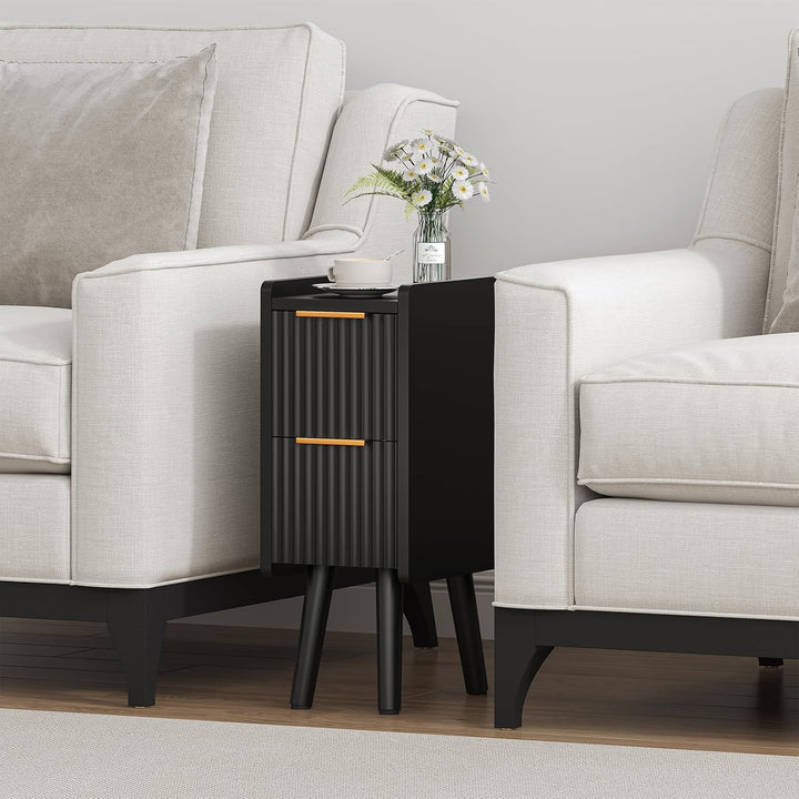Lycoro Slim Nightstand Wooden Side Table | Furniture | Waseeh Pakistan