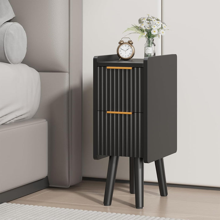 Lycoro Slim Nightstand Wooden Side Table | Furniture | Waseeh Pakistan
