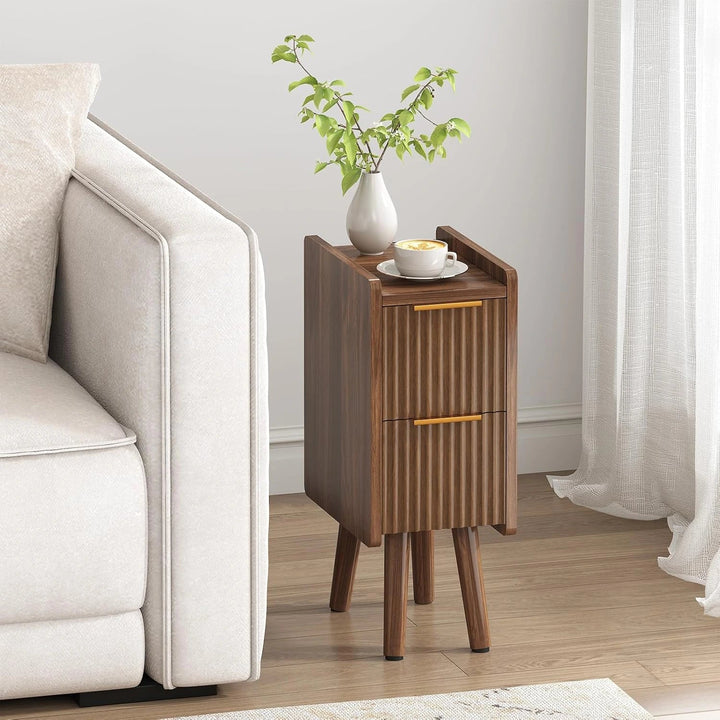 Lycoro Slim Nightstand Wooden Side Table | Furniture | Waseeh Pakistan