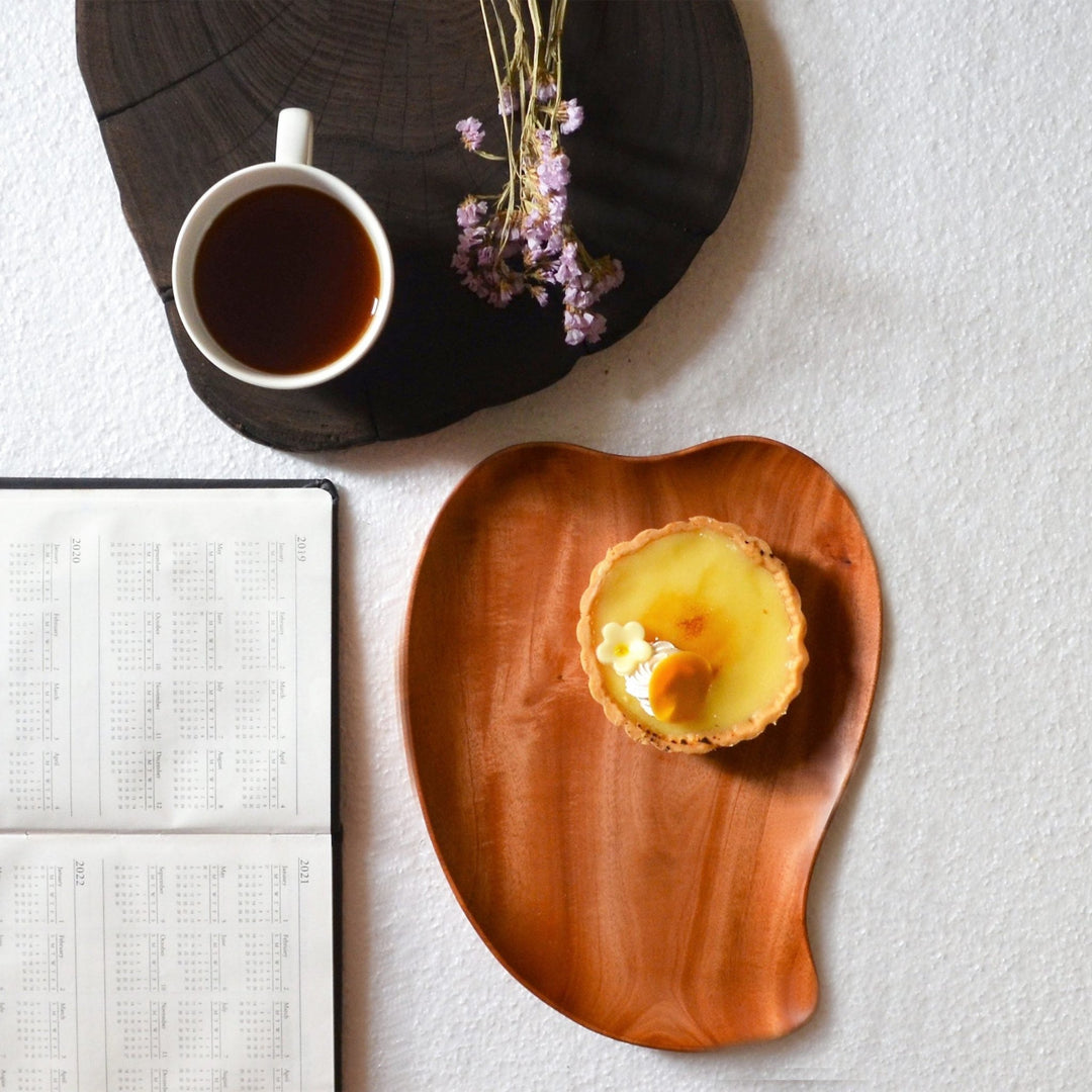 Mango Shape Wooden Platter Tray | kitchen Item | Waseeh Pakistan