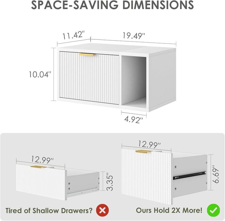 Masupu Living Lounge Bedroom Drawer Floating Shelve | Furniture | Waseeh Pakistan