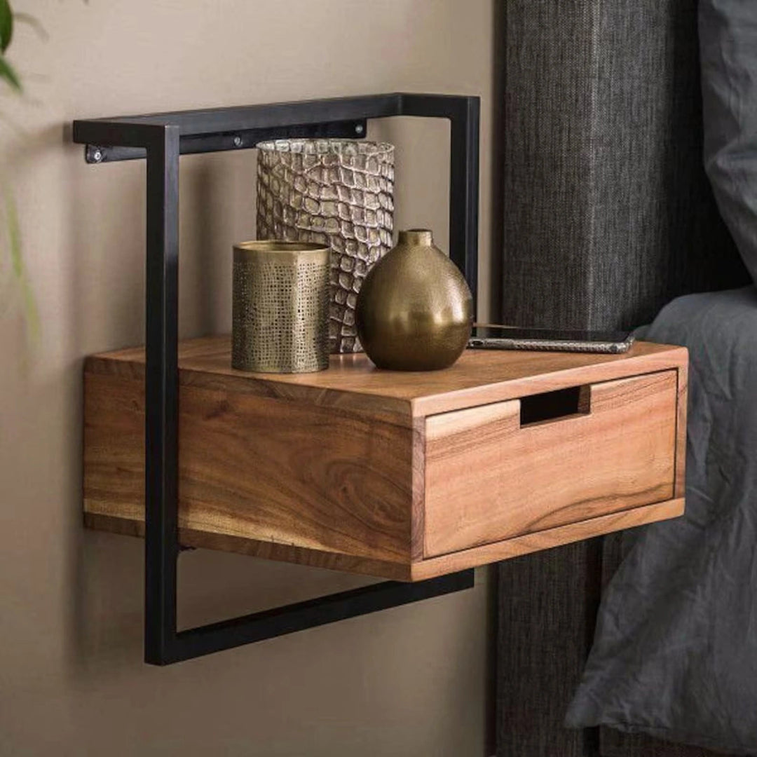 Melwoo Floating Nightstand Drawer Bedroom Floating Side Table | Furniture | Waseeh Pakistan