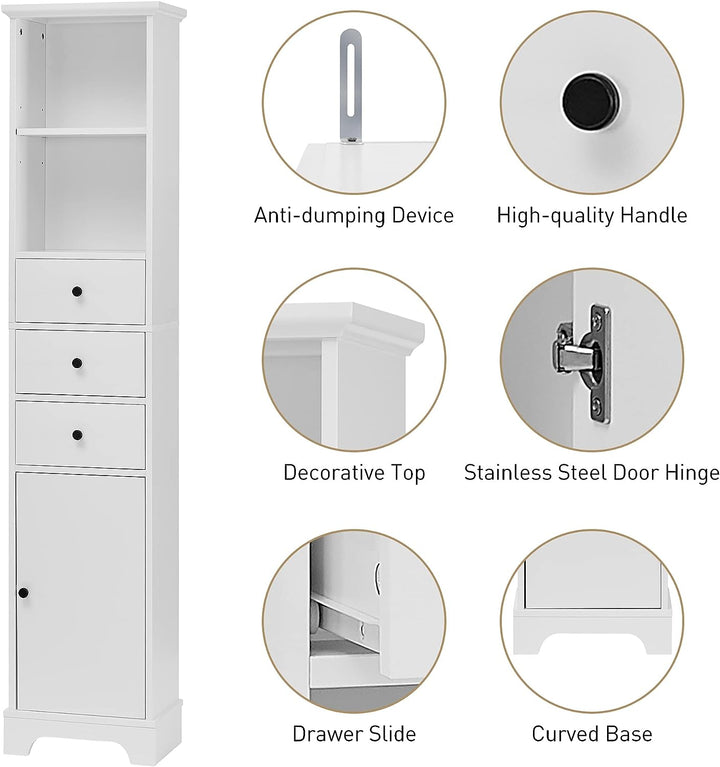 Merax Bathroom Cabinet Storage Shelve Tower | Furniture | Waseeh Pakistan