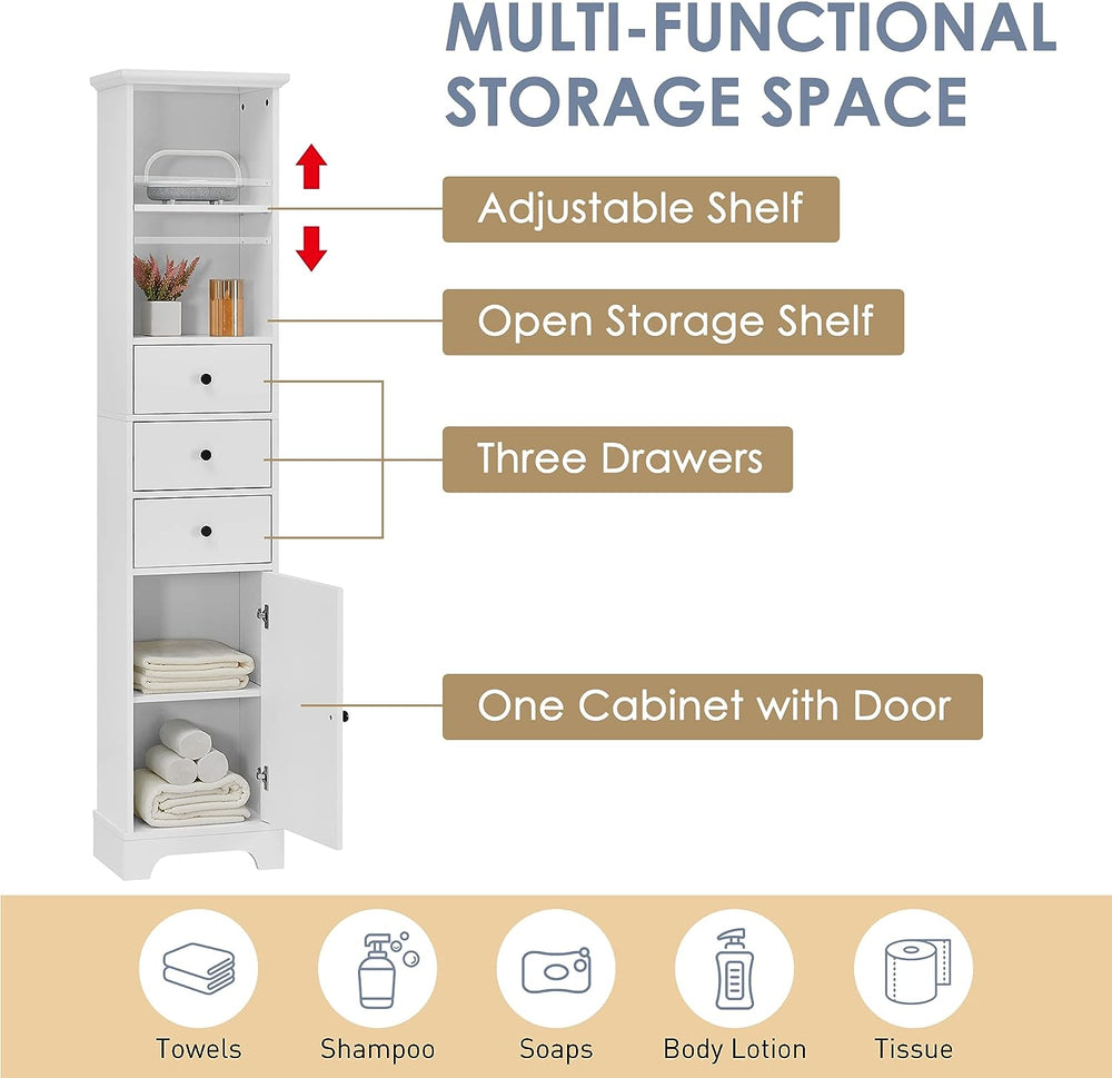 Merax Bathroom Cabinet Storage Shelve Tower | Furniture | Waseeh Pakistan