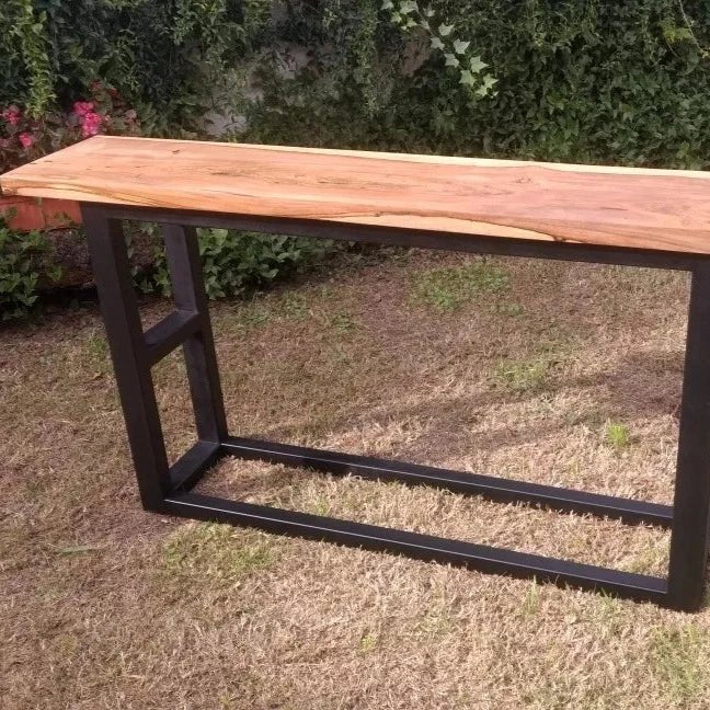 Mesade Industrial Style Iron and Wood Console Table | Furniture | Waseeh Pakistan