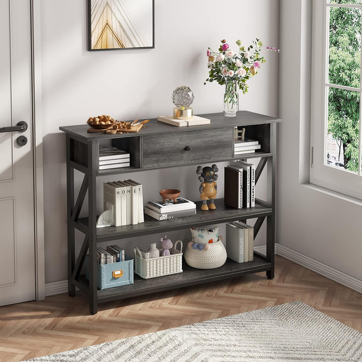 Mexin Industrial Hallway Entryway Media Living Lounge Console Table | Furniture | Waseeh Pakistan