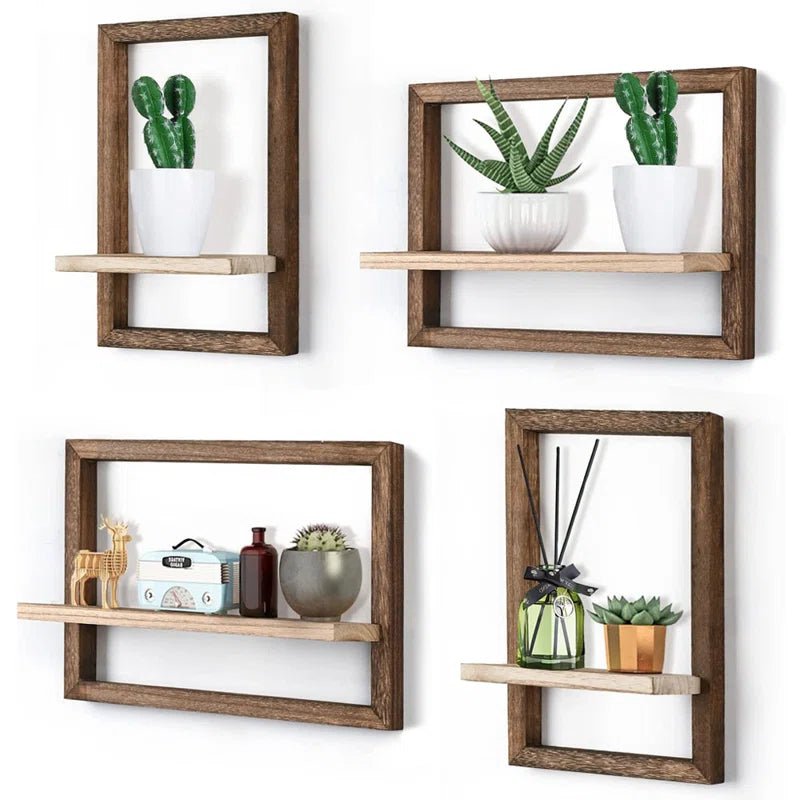 Millwat Living Lounge Home Office Solid Wood Floating Frames Shelf | Furniture | Waseeh Pakistan