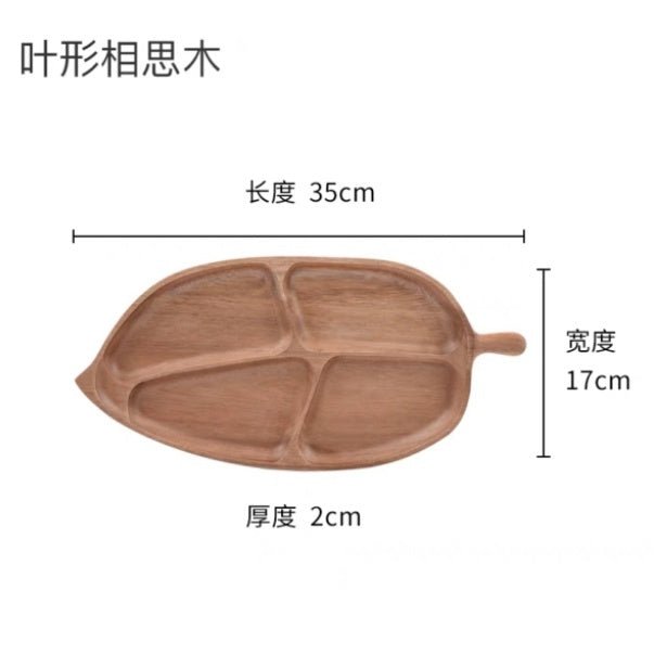 Minimalist Leaf Wooden Platter Tray | kitchen item | Waseeh Pakistan