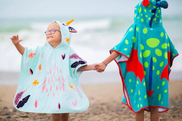Miralisse Aqua Kids Wearing Ponchu | Fashion Point | Waseeh Pakistan