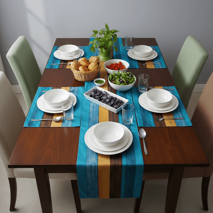 Mirelle Burlap Table Runner &amp; Mats Set | Home Décor | Waseeh Pakistan