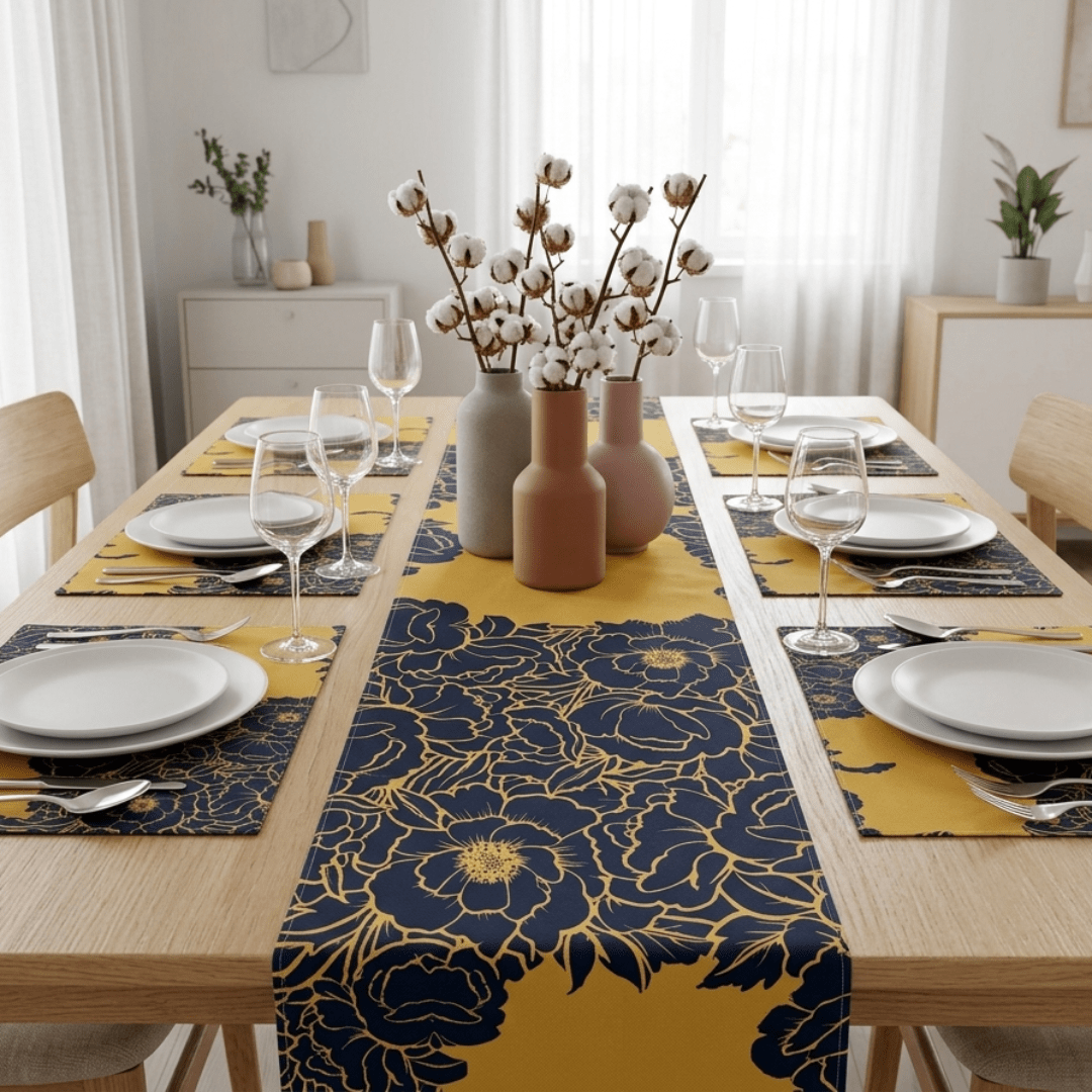 Mirielle Table Runner &amp; Mats Set | Home Décor | Waseeh Pakistan
