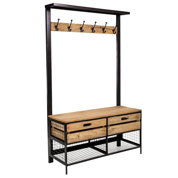 Mitchem Hall Tree Shoe Organizer Coat Hanging Living Bedroom Rack | Not Sale FB | Waseeh Pakistan