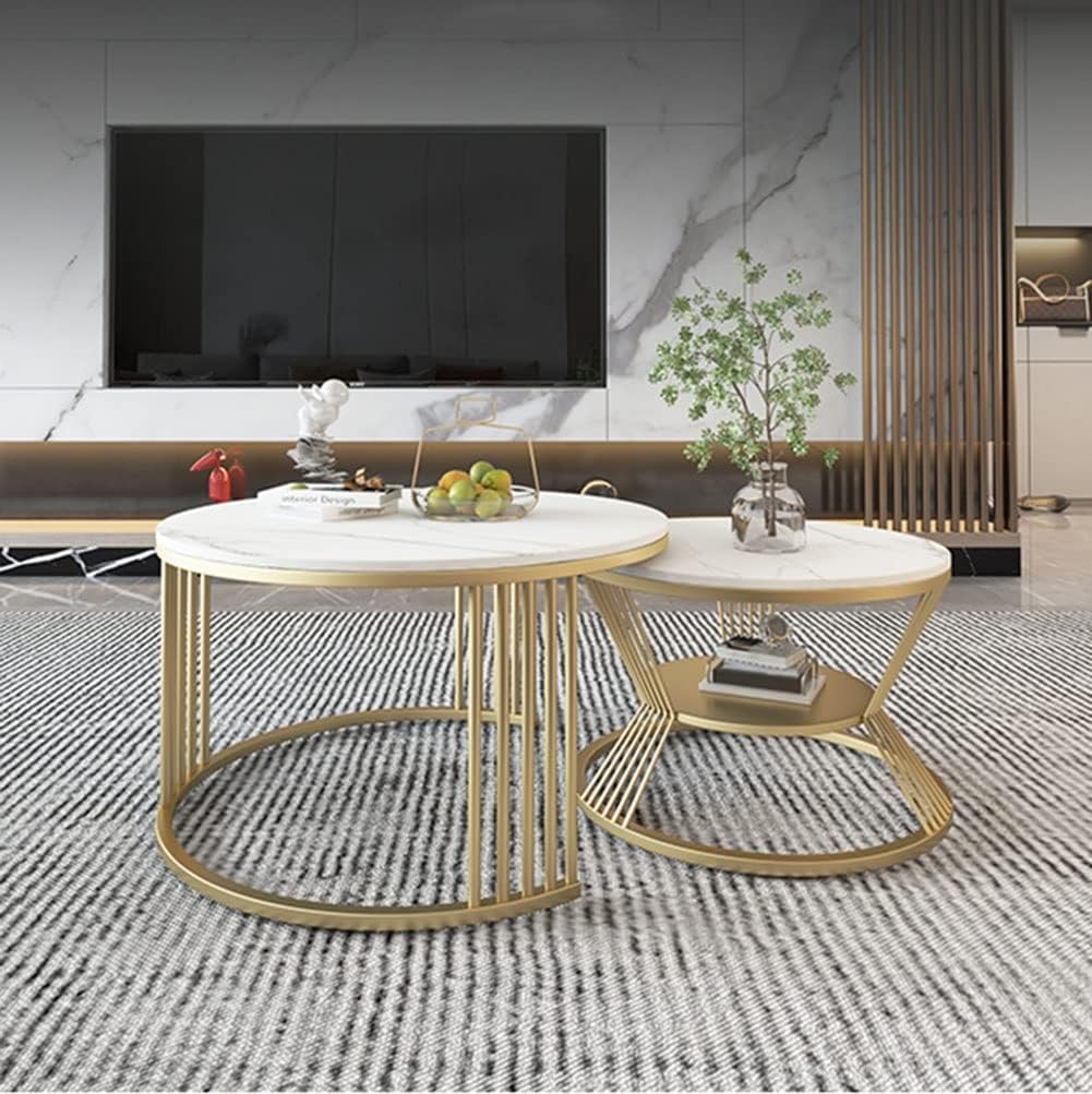Mocker Living Lounge Round Coffee Table (Set of 2) | Furniture | Waseeh Pakistan